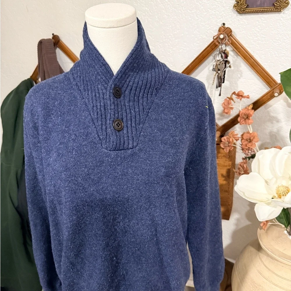 J. Crew Men's Navy Turtleneck Sweater